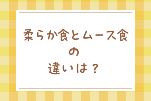 柔らか食とムース食の違いをわかりやすく解説