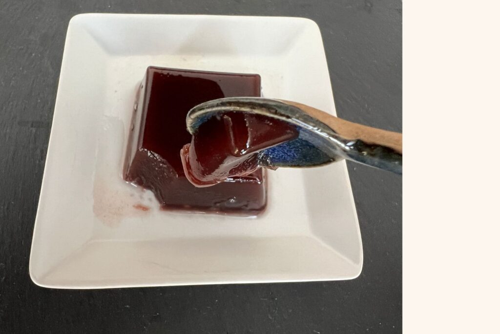 ゆるるか御膳をスプーンでつぶしたところ